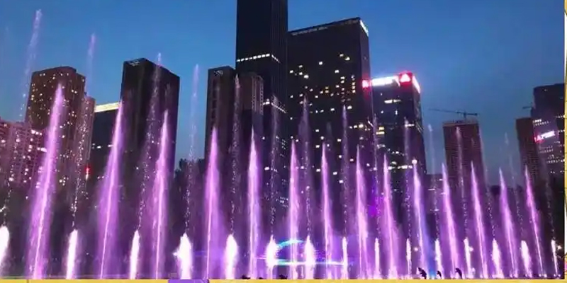 Fountain design for internet celebrity check-in points